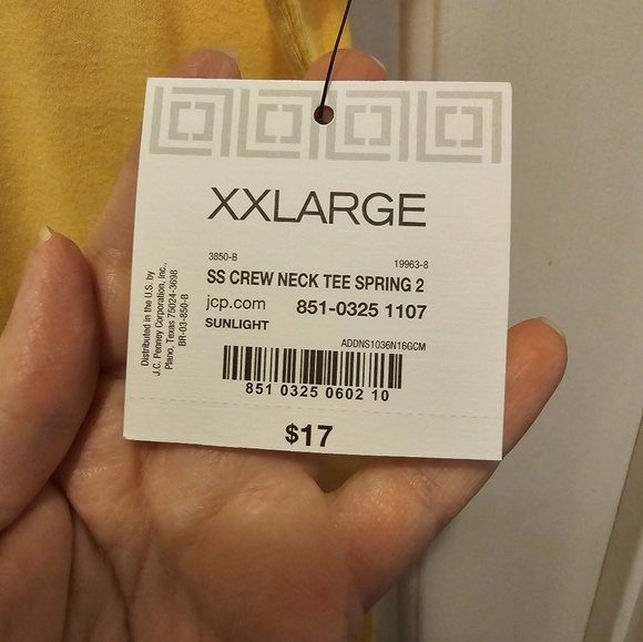 NWT Liz Claiborne Sunlight Yellow T-Shirt - XXL - Picture 5 of 5